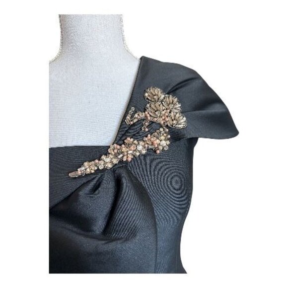 SACHIN & BABI Ines Column Gown Dress Size 4 Black Maxi Floor Length - Picture 5 of 10